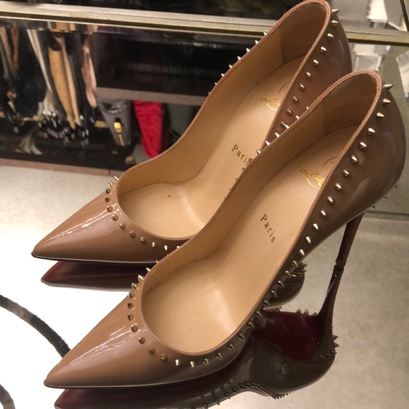 Christian Louboutin 💯Anjalina 100 Patent Heels - Picture 2 of 5